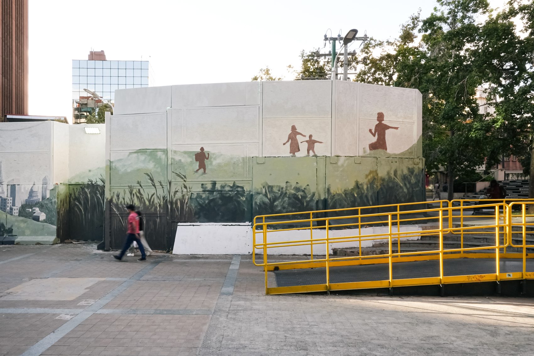 Recorrido del mural del Metro