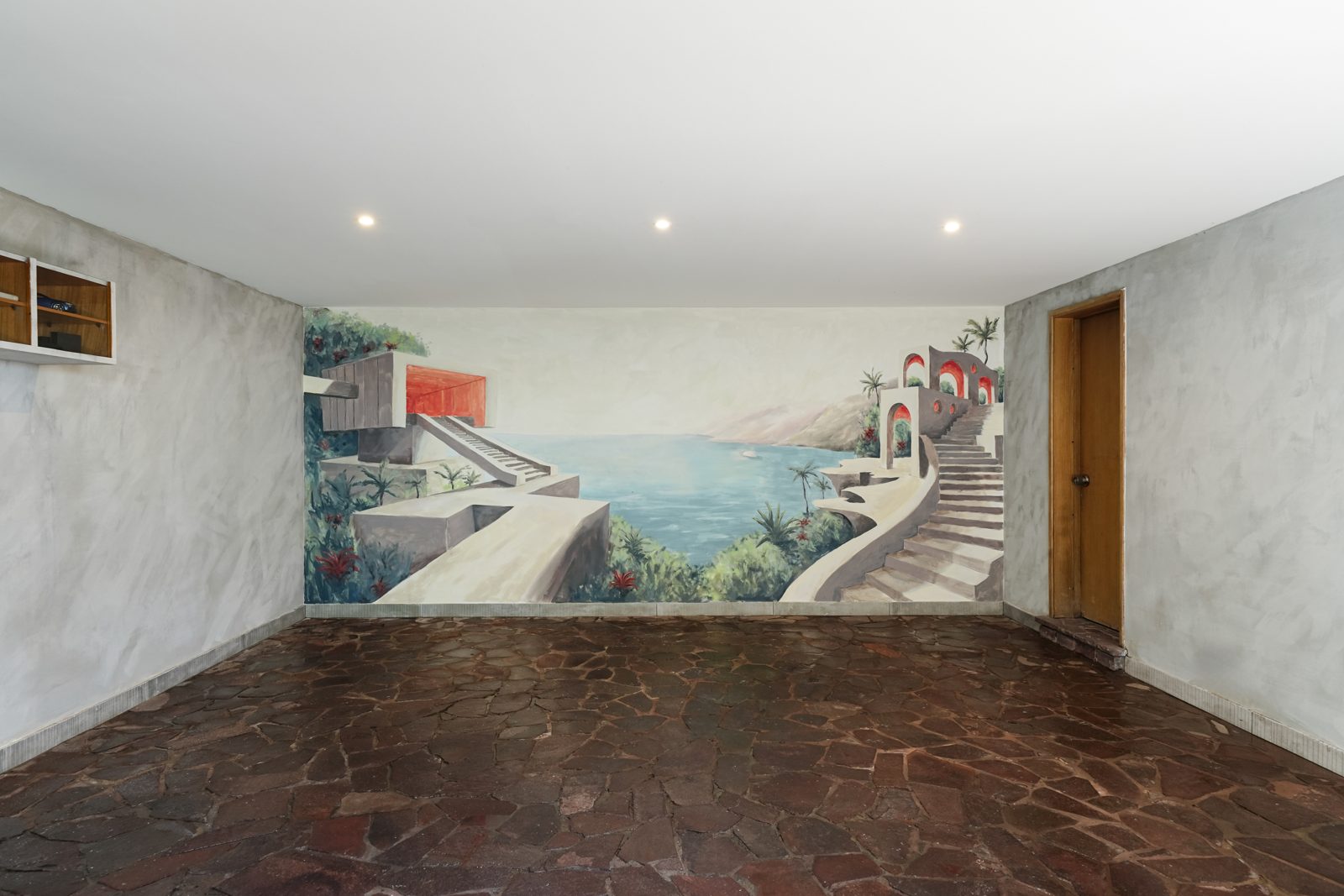 Mural residencial, vista general de la sala
